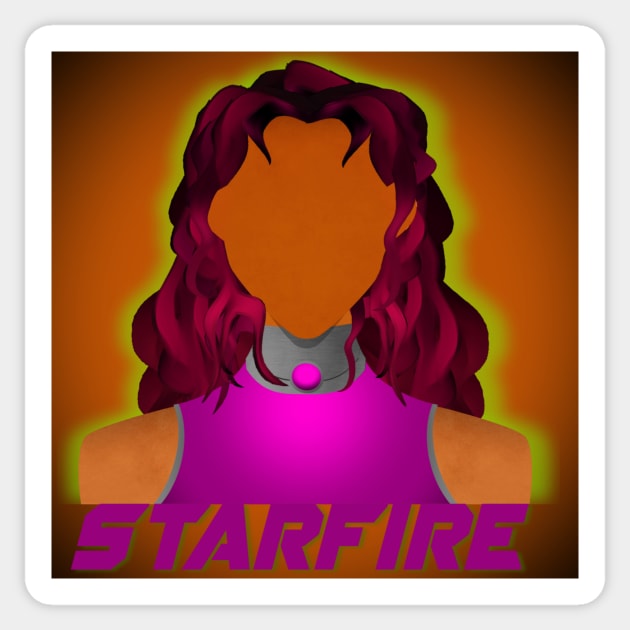 Starfire Sticker by Thisepisodeisabout